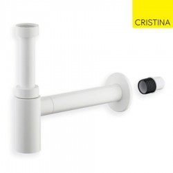 CRISTINA - Bonde lavabo up/down en laiton noir 5-55mm Réf. UD42513