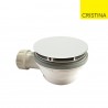 Bonde de douche couvercle extra plat WHITE MAT - CRISTINA ONDYNA AD45524