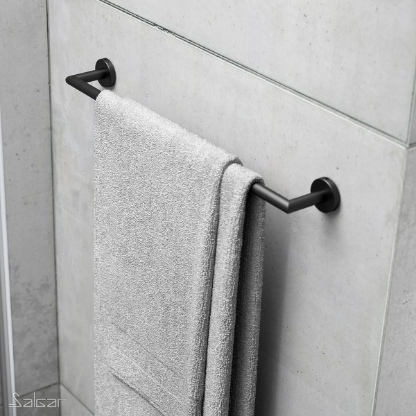 Porte-serviette coulissant - salle de bain - 2 barres