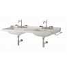 LAVABO CERAMIQUE WALDORF A SUSPENDRE OU SUR PIEDS LAITON 150-55 CM - CRISTINA ONDYNA WD15055 LAVABO CERAMIQUE WALDORF A SUSPENDR