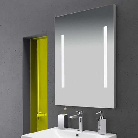 Miroir Leds 120X60 2 Bandes Sablees Verticale Robinetterie MIROIRS - CRISTINA ONDYNA ML12060 Miroir Leds 120X60 2 Bandes Sablees