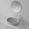 Lavabo A Poser Nolita 60X40 Sans Trou Griggio Mat Robinetterie VASQUES - CRISTINA ONDYNA NOL534359 Lavabo A Poser Nolita 60X40 S