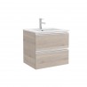 Meuble de salle de bain SPIRIT 600 2 tiroirs métalliques CHÊNE NATUREL 598 x 540 x 450 mm - SALGAR 26815 26815SALGAR