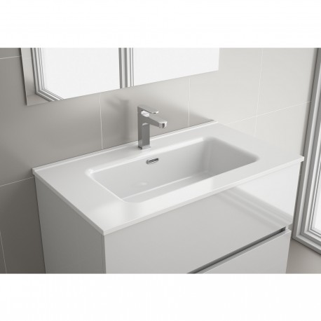 Vasque CONSTANZA 810 EN PORCELAINE BLANCHE 810 x 16 x 460 mm - SALGAR 26781 