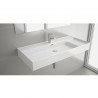 Plan vasque VENETO 1010 avec support porcelaine blanche1010 x 120 x 460 mm - SALGAR 87728 