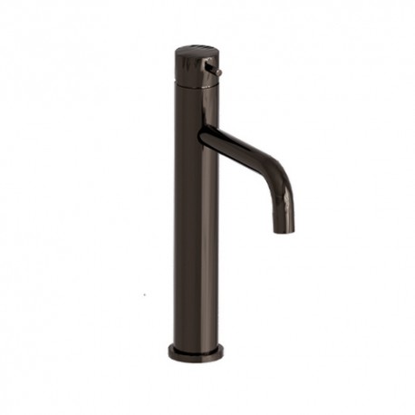 LAVABO MI-HAUT TRIVERDE CHROME NOIR + VIDAGE LAITON UP&DOWN - CRISTINA ONDYNA TV22772