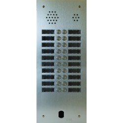 Plaque Audio Alu 2R 20Bp 2Voice Complete - Urmet Série A83 A83/220M 