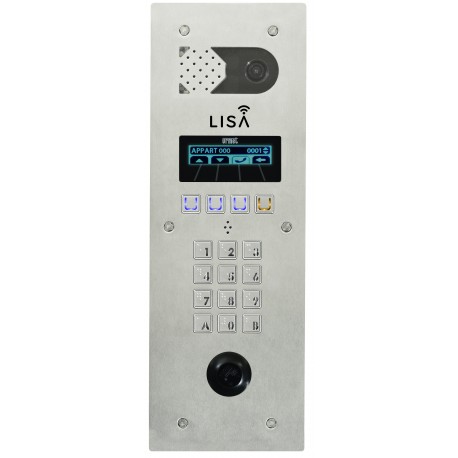Platine Lisa 2L Inox - Urmet Série D83 DLISA/I 