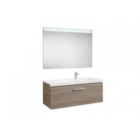 Prisma Pack Unik 1Tiroir+Miroir Led 900 Droite Ash - ROCA A855931321 