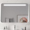 Miroir APOLO 1000 blanc horizontale avec bandeau éclairage LED (12 W.) IP 44 1000 x 700 x 110 mm - SALGAR 87859 