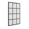 Paroi de douche BLACK HEAVEN walk-in Frame 1400 x 1950 mm - SALGAR 82278 