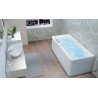 Baignoire balnéo SAMBA 170x70 cm tête à gauche MIX COLOR - KINEDO BSLI170BGMCO1