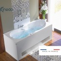 Baignoire balnéo ROMANZA 170x75 cm tête à droite OXYGEN POOL AIR - KINEDO BROH775BDOPM1