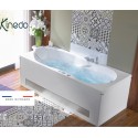 Baignoire balnéo ROMANZA 170x75 cm tête à gauche OXYGEN POOL AIR - KINEDO BROH775BGOPM1