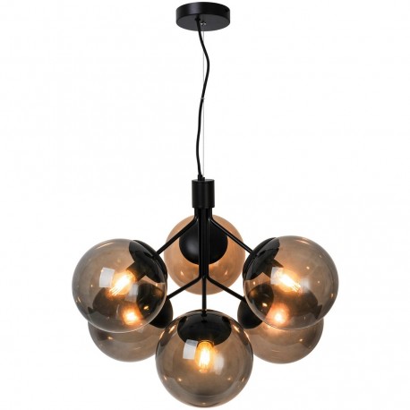 IVONA, 6-Suspension, Noir, IP20, E27 - NORDLUX 2112163003 