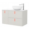 Meuble de salle de bain UNIIQ 900 gauche NATA - SALGAR 24649 