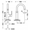 Mitigeur lavabo Acier - TRES 20020504AC