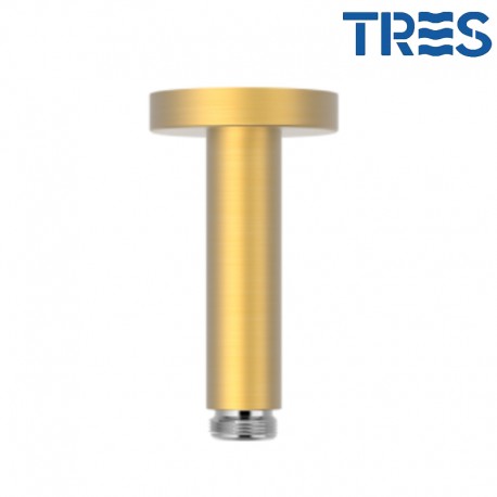 Raccord Toit pour douche de tête Or Mat 24K - TRES 13452102OM