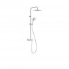 Ensemble mitigeur douche Douche fixe 250x250 mm à rotule Chromé - TRES 08119302 