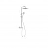 Ensemble mitigeur douche Douche fixe 250x250 mm à rotule Chromé - TRES 08119704 