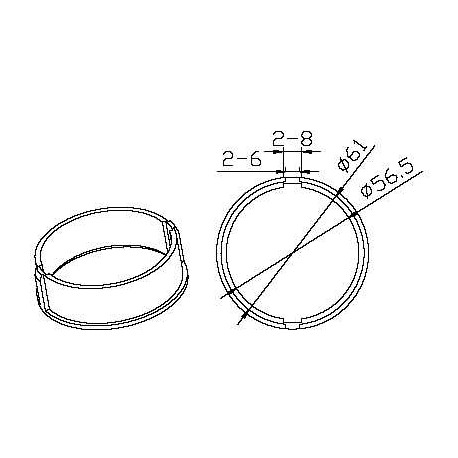 Octogonal 70x1mm CAME YK6116 