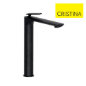 Mitigeur lavabo avec vidage Up & Down Chromé Noir Brossé FOIL - CRISTINA ONDYNA FL22775