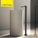 Mitigeur lavabo monocolonne avec vidage Up & Down Noir Mat - CRISTINA ONDYNA FL29013