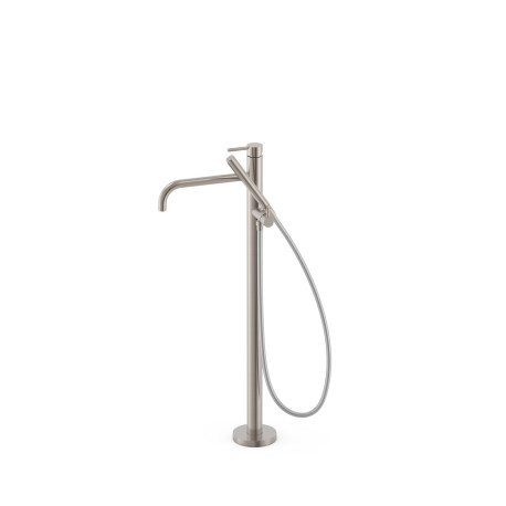 Mitigeur sur pied pour baignoire et douche1 colonne verticale Acier - TRES 26247005AC 