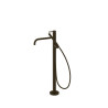 Mitigeur sur pied pour baignoire et douche1 colonne verticale Noir bronze - TRES 26247005KMB 