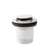 Bonde de vidage clic-clac Simple-Rapid pour lavabo Blanc - TRES 24284020BL 