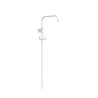 Barre de douche télescopique adaptable au robinet thermostatique mural Blanc mat - TRES 03464501BM 