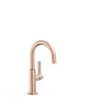 Mitigeur avec manette latérale pour lavabo Or Rose Mat 24K - TRES 21190401OPM 