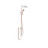 Ensemble de douche adaptable à tout type de robinet Or Rose Mat 24K - TRES 19063502OPM 