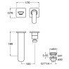 Façade mitigeur lavabo encastré 2 trous Chromé Foil - CRISTINA ONDYNA FL25751