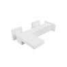 Robinet mitigeur Bain Douche Tabula Blanc Mat - CRISTINA ONDYNA TA10724