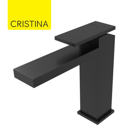 Mitigeur lavabo large Chromé Noir Brossé Tabula - CRISTINA ONDYNA TA26475