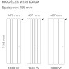 Radiateur Fonte NOIROT BELADOO Nativ 1000W Vertical blanc connecté INTUIS M153213