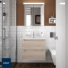 Meuble salle de bain Monterrey 60cm 2 tiroirs Chêne naturel- SALGAR 23930