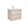 Meuble salle de bain Monterrey 60cm 2 tiroirs Chêne naturel- SALGAR 23930