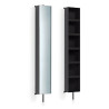 Armoire Colonne Pivotante Blackmat + Miroir+6 Etageres - CRISTINA ONDYNA PK51513 