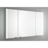 Armoire ALLIANCE 1000 3 portes miroir double avec interrupteur et prise et lumière led supérieur/inferieur, IP44 (21,5W) 1030 x 