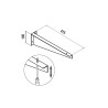 Support réglable pour plans de toilette COMPAKT (2ud) 415 x 105 mm - SALGAR 26196 