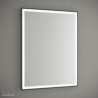 Miroir ROMA 800 horizontal vertical avec noir framework. lumière led (15W) IP 44 - SALGAR 91117 