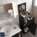 Coiffeuse 352 x 1000 x 360 mm avec miroir BLACK VELVET ALLIANCE - SALGAR 96973