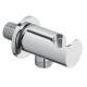 Applique prise d'eau ronde laiton MM 1/2" CHROME - CRISTINA ONDYNA SU30551