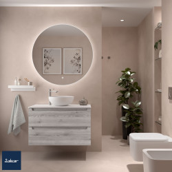 Meuble de salle de bain MONTERREY 900 2 tiroirs PIN BAHIA - SALGAR 96482