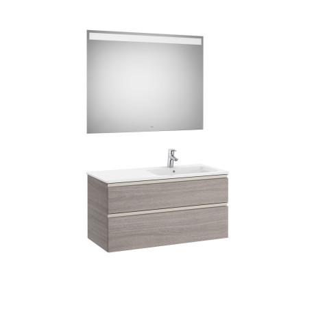 The Gap Pack 2T Lav Dte 1000Mm (Unik+Miroir) City Oak - ROCA A851515402 