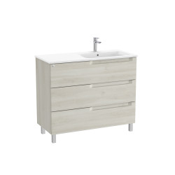 Aleyda Unik 3 Tiroirs Lavabo À Droite 1000 Mm Bois Blanchi - ROCA A851826525 