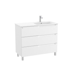 Aleyda Unik 3 Tiroirs Lavabo À Droite 1000 Mm Blanc Mat - ROCA A851826509 