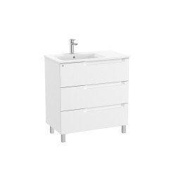 Aleyda Unik 3 Tiroirs Lavabo À Gauche 800 Mm Blanc Mat - ROCA A851825509 